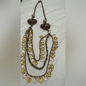 Green and pink necklace